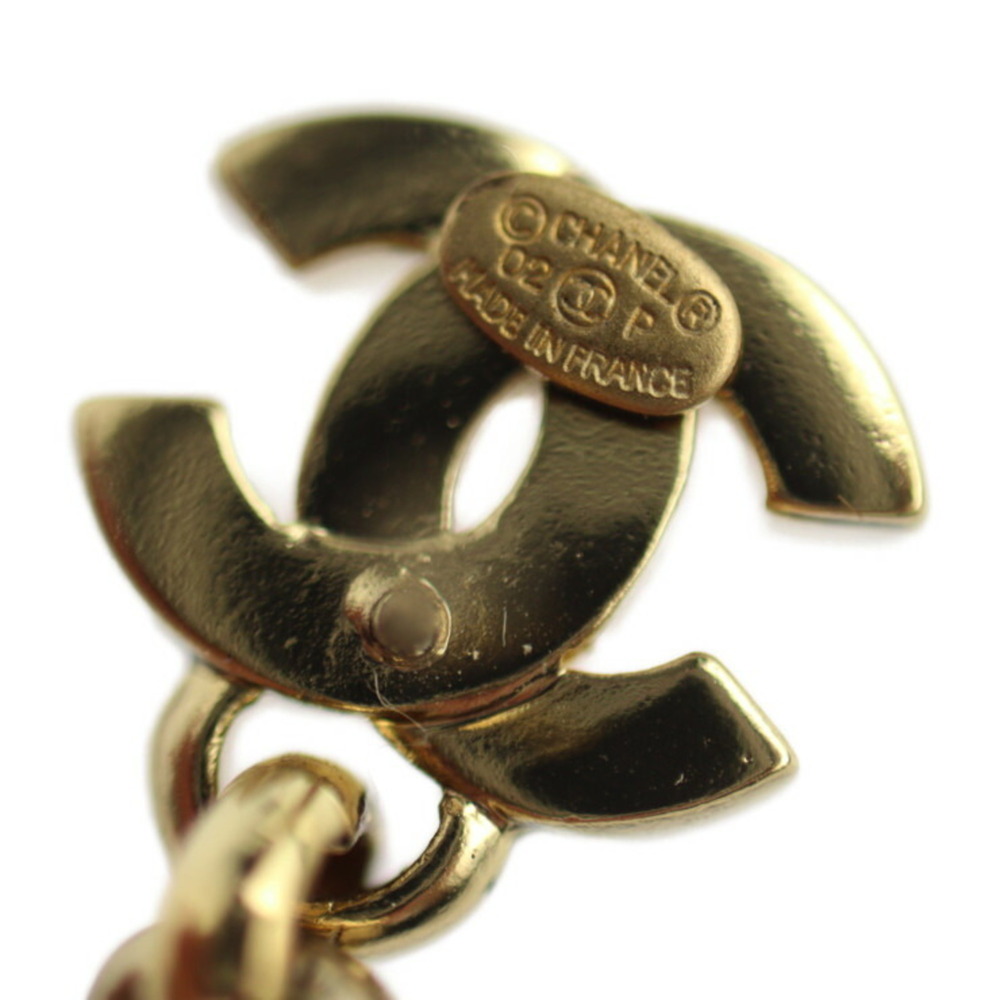 CHANEL Authentic Gold Logo Earrings - Picture 7 of 8